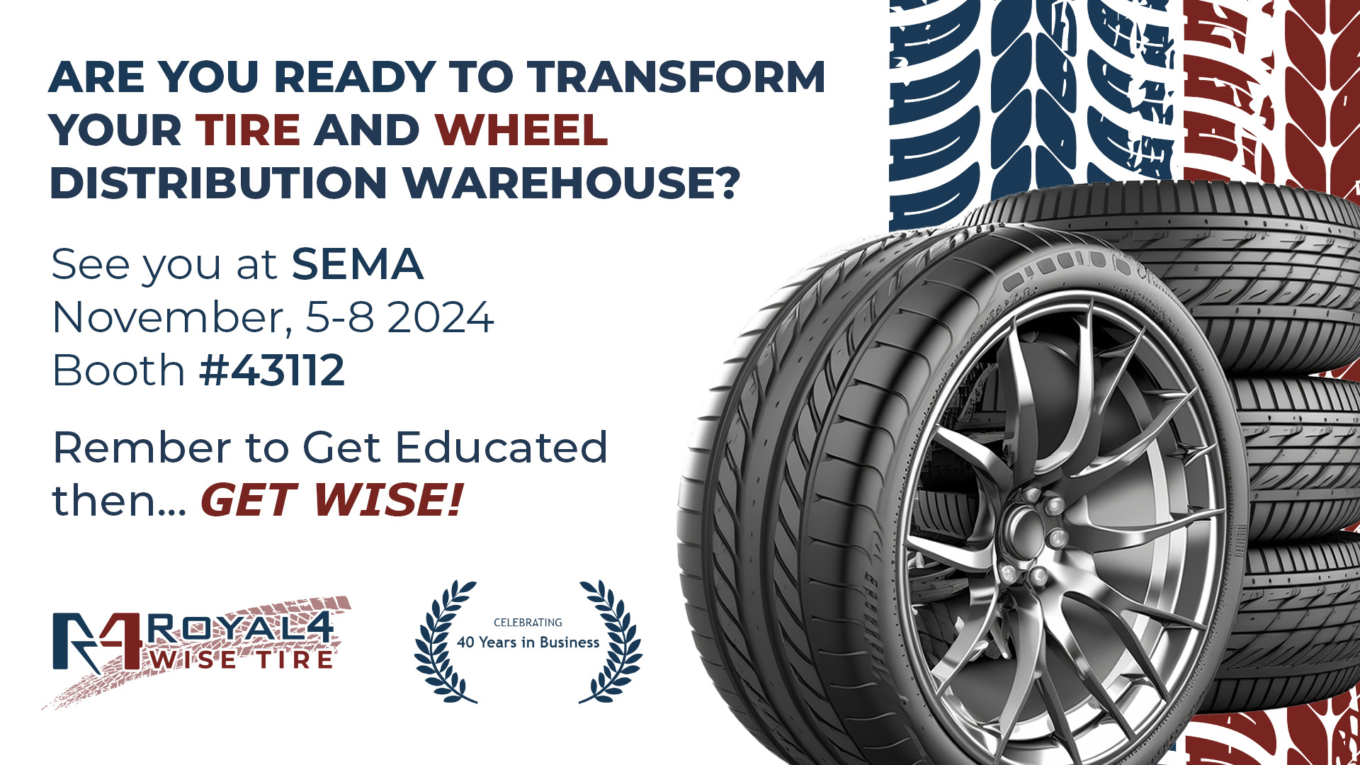 Royal 4 Systems to Showcase their WISE Tire and Wheel Warehouse Management solution software at SEMA SHOW 2024